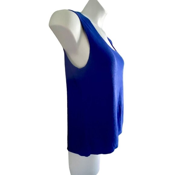 Chico's Seanna Tank Linen Blend Blue Chico's Size 3 - US Size XL NEW NWT - Picture 4 of 9